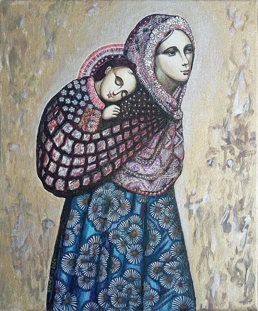 Wędrująca 325x270mm 2024 06 13 temp on canvas